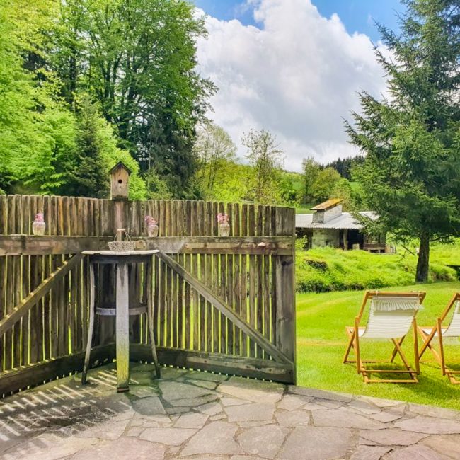 Foto des Gartens im Ferienidyll Kollnbergmühle