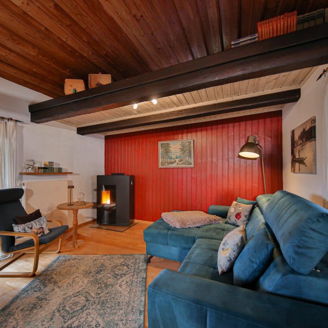 Gemütliches Wohnzimmer im Ferienhaus