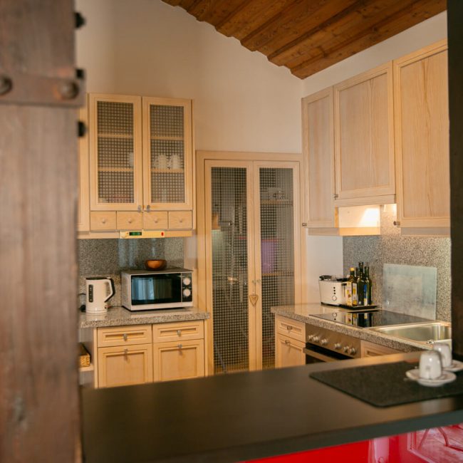 Foto der Küche im Ferienhaus "Alte Mühle"